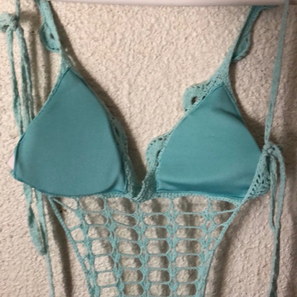 Free People Lisa Maree crochet monokini XS - Picture 8 of 8